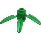 LEGO Verde Planta Ladrillo 1 x 1 Circular con 3 Bamboo Hojas (30176)