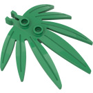 LEGO Vert Plante Feuilles 6 x 5 Swordleaf avec Clip (Écart dans le clip) (30239)