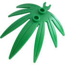 LEGO Verde Planta Hojas 6 x 5 Swordleaf con Clip (Clip "O" abierto) (10884 / 42949)