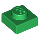 LEGO Vert assiette 1 x 1 (3024 / 30008)