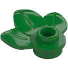 LEGO Vert assiette 1 x 1 avec 3 Plante Feuilles (32607)