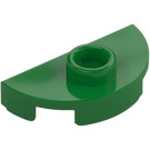 LEGO Verde Piastra 1 x 2 Rotondo Semicircle (1745)