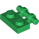 LEGO Green Plate 1 x 2 with Handle (Open Ends) (2540)