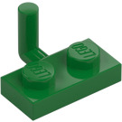 LEGO Grün Platte 1 x 2 mit Haken (5 mm horizontaler Arm) (43876 / 88072)