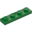 LEGO Groen Plaat 1 x 4 (3710)