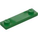 LEGO Vihreä Levy 1 x 4 jossa Kaksi Nupit uralla (41740)