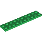 LEGO Green Plate 2 x 10 (3832)