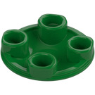 LEGO Groen Plaat 2 x 2 Rond met Afgerond Onderkant (2654 / 28558)