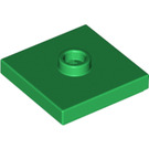 LEGO Green Plate 2 x 2 with Groove and 1 Center Stud (23893 / 87580)