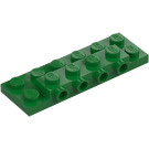 LEGO Zelená Deska 2 x 6 x 0.7 s 4 Cvočky na Postranní (72132 / 87609)