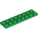 LEGO Green Plate 2 x 8 (3034)