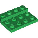 LEGO Grün Platte 3 x 4 x 0.7 Gerundet (3263)