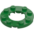 LEGO Vert assiette 4 x 4 Rond avec Coupé (11833 / 28620)