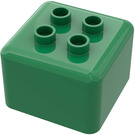 LEGO Grün Primo Backstein 1 x 1 mit 4 Duplo Bolzen (31007)