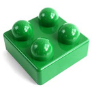 LEGO Grün Primo Backstein 2 x 2 x 1 (31148)