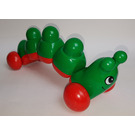 LEGO Green Primo Caterpillar with Red Wheels