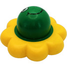 LEGO Vert Primo Fleur Haut avec Face et Jaune Pétales