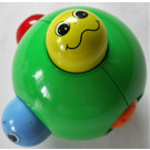 LEGO Green Primo Rattle Ball with sliding knobs