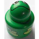 LEGO Green Primo Round Rattle 1 x 1 Brick with Frog Pattern (31005 / 75592)