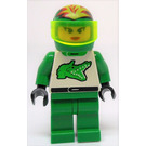 LEGO Green Racer mit Crocodile design Minifigur