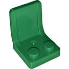 LEGO Green Seat 2 x 2 with Sprue Mark in Seat (4079)
