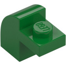 LEGO Verde Con pendiente 1 x 2 x 1.3 Curvo con Placa (6091 / 32807)