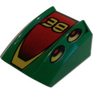 LEGO Groen Helling 1 x 2 x 2 Gebogen met Number 38 (30602 / 43406)