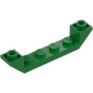 LEGO Groen Helling 1 x 6 (45°) Dubbele Omgekeerd met Open Midden (52501)