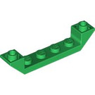 LEGO Grün Steigung 1 x 6 (45°) Doppelt Invertiert mit Open Center (52501)