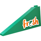 LEGO Green Slope 1 x 8 x 3 (25°) with Fresh Sticker (49618)