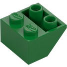 LEGO Green Slope 2 x 2 (45°) Inverted with Flat Spacer Underneath (3660)