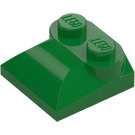 LEGO Vihreä Luiska 2 x 2 Kaareva kaarevalla päällä (47457)