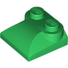 LEGO Grün Steigung 2 x 2 Gebogen mit gebogenem Ende (47457)
