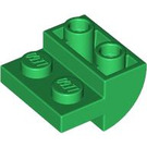 LEGO Grün Steigung 2 x 2 x 1 Gebogen Invertiert (1750)