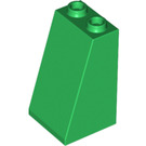 LEGO Grün Steigung 2 x 2 x 3 (75°) Hohlbolzen, raue Oberfläche (3684 / 30499)