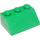 LEGO Verde Pendenza 2 x 3 (45°) (3038)