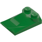 LEGO Groen Helling 2 x 3 x 0.7 Gebogen met Vleugel (47456 / 55015)