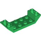 LEGO Groen Helling 2 x 6 (45°) Dubbele Omgekeerd met Open Midden (22889)