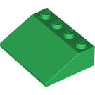 LEGO Grün Steigung 3 x 4 (25°) (3016 / 3297)