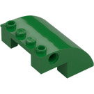 LEGO Groen Helling 4 x 4 x 2 Gebogen (61487)