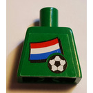 LEGO Green Soccer Dutch Goalkeeper Torso with Number sticker on back, without arms (973)