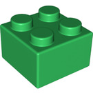 LEGO Groen Soft Steen 2 x 2 (22148 / 50844)