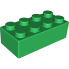 LEGO Zielony Soft Cegła 2 x 4 (22145 / 50845)