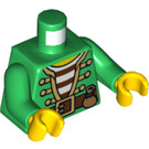 LEGO Groen Soldiers Fort Gunner Minifig Torso (973 / 76382)