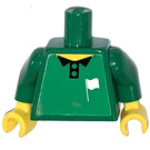 LEGO Green Sports Soccer Linesman (referee) Torso (973)