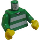 LEGO Verde Sport Busto con 10 sul retro (973 / 73403)