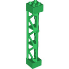 LEGO Groen Support 2 x 2 x 10 Draagbalk Driehoekig Verticaal (Type 4 - 3 staanders, 3 secties) (4687 / 95347)
