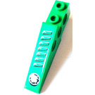 LEGO Green Technic Brick Wing 1 x 6 x 1.67 with Air Intake, Headlight (left) Sticker (2744)