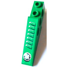 LEGO Green Technic Brick Wing 1 x 6 x 1.67 with Air Intake, Headlight (right) Sticker (2744)