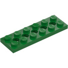 LEGO Green Technic Plate 2 x 6 with Holes (32001)